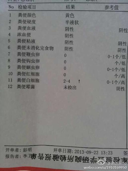 宝宝两个月大,大便常规检查粪便白细胞2-4偏高是什么意思啊?要不?