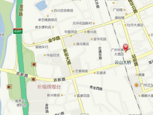 广州市花都区新华镇华美大酒店在什么地方?图片