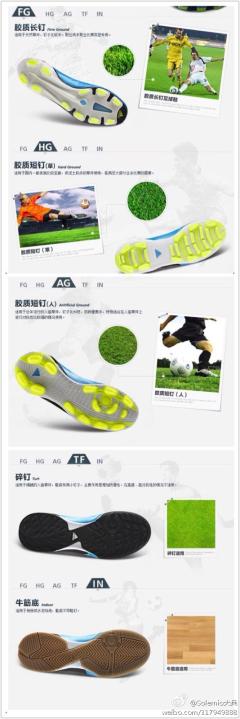 请问美津浓品牌足球鞋的鞋钉是如何分类的?例