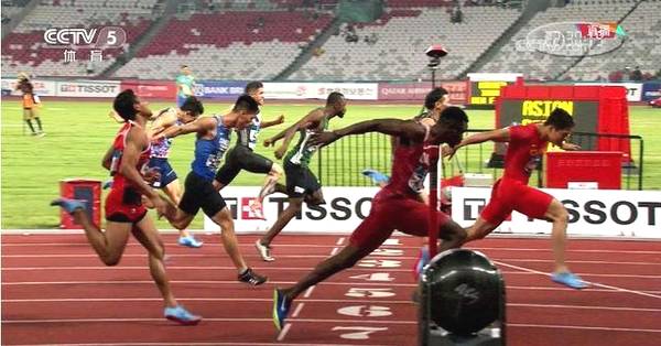 亚运会男子100米：韩国金国荣10秒26第八名，苏炳添9秒92第一