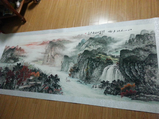 画家石川的八尺山水画值多少?