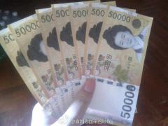 猜猜7张50000韩币是多少人民币换的[可爱]