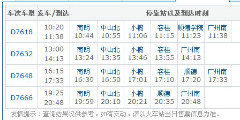 谁能帮我查查南朗到广州南一天有多少班车?球