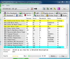 用hdtune健康测试检测出问题怎么解决?