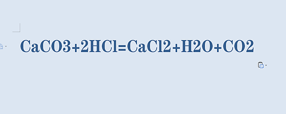 碳酸钙变二氧化碳的化学式