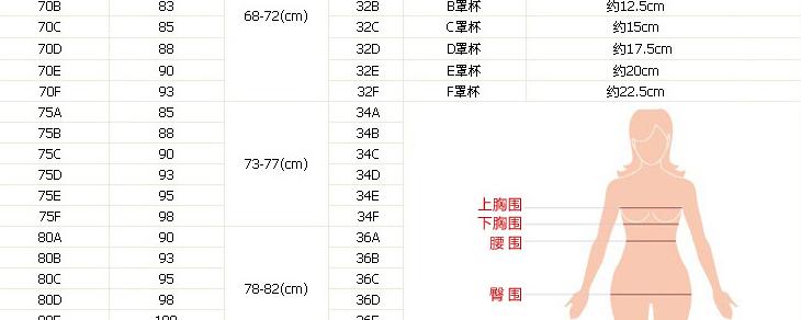 胸围38属于什么罩杯