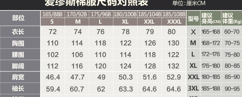 175正常衣服尺码是多少