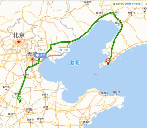 大连到北京铁路线路图图片