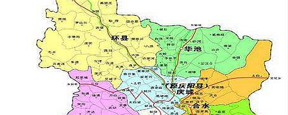 甘肃环县地图图片