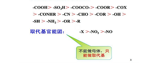 基团优先次序规则