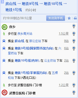 您好 请问 北京良乡南关到武警总医院坐地铁几号线再到几号线能到呢