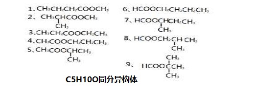 c5h10o2的同分异构体图片