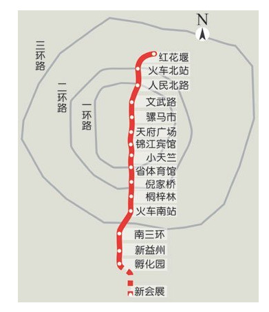 请问成都地铁一号线南延线详细规划图?