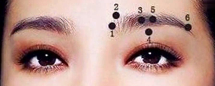女性双眼皮有痣图解图片