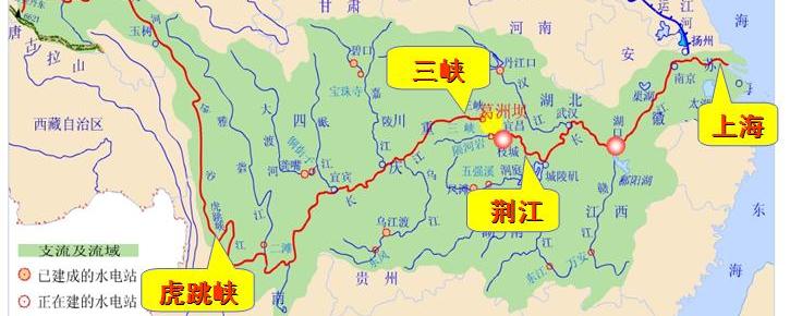 长江流经城市示意图图片