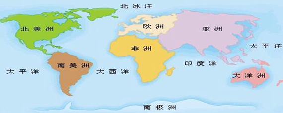 四大洲五大洋是哪几个