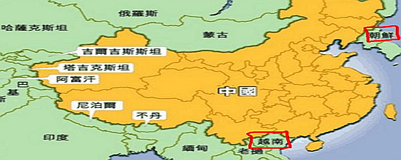 中国与各国的边界图片图片