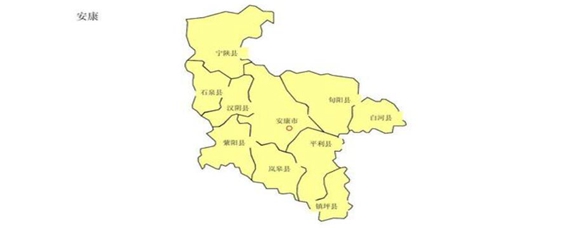陕西安康地图县区地图图片